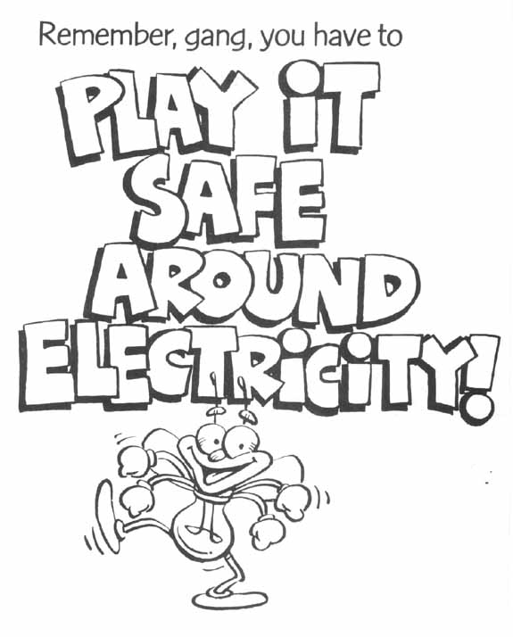 Lge and ku on x check out these fun and educational electric safety coloring pages for kids print out and color these louie the lightning bug coloring sheets and learn about the
