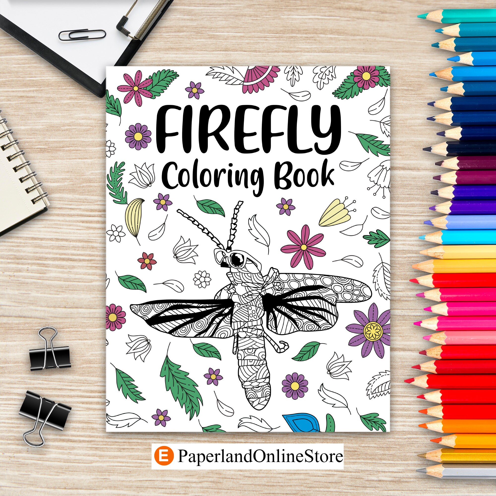 Firefly coloring book adult crafts hobbies coloring books floral mandala pages stress relief zentangle picture quotes coloring pages