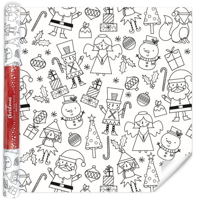 Festive christmas colour in paper table runner christmas occasion and event party supplies