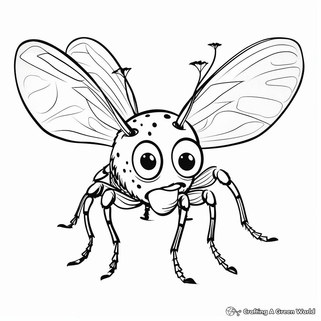 Lightning bug coloring pages