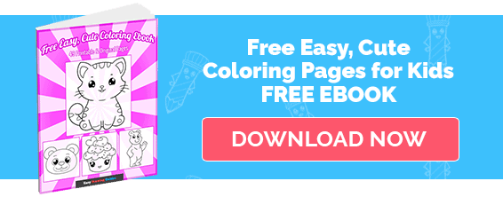 Free printable easy cute coloring pages for kids