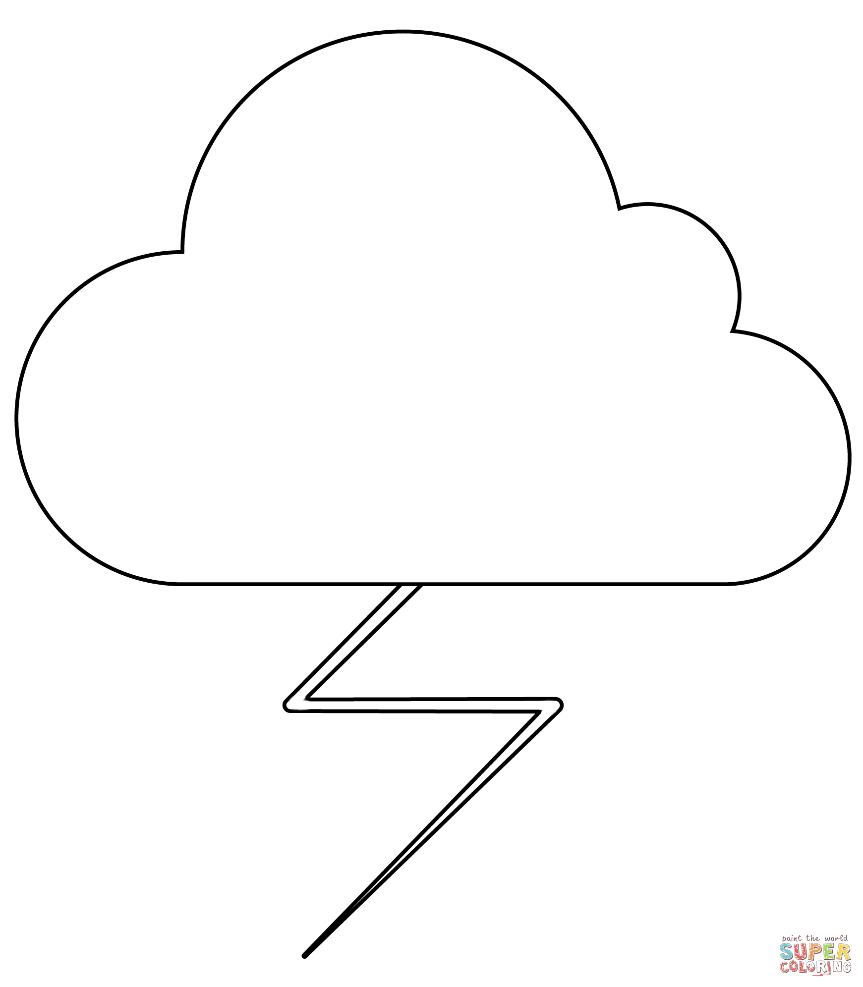Storm cloud emoji coloring page free printable coloring pages