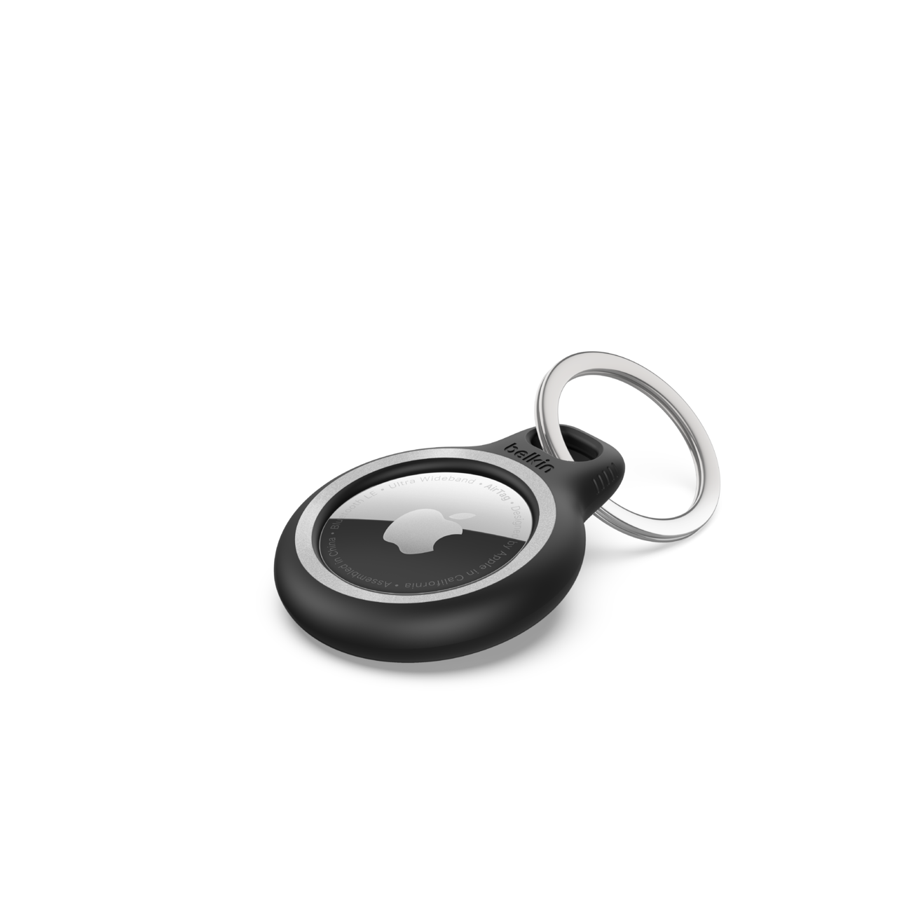 Reflective secure holder with key ring for apple airtag us