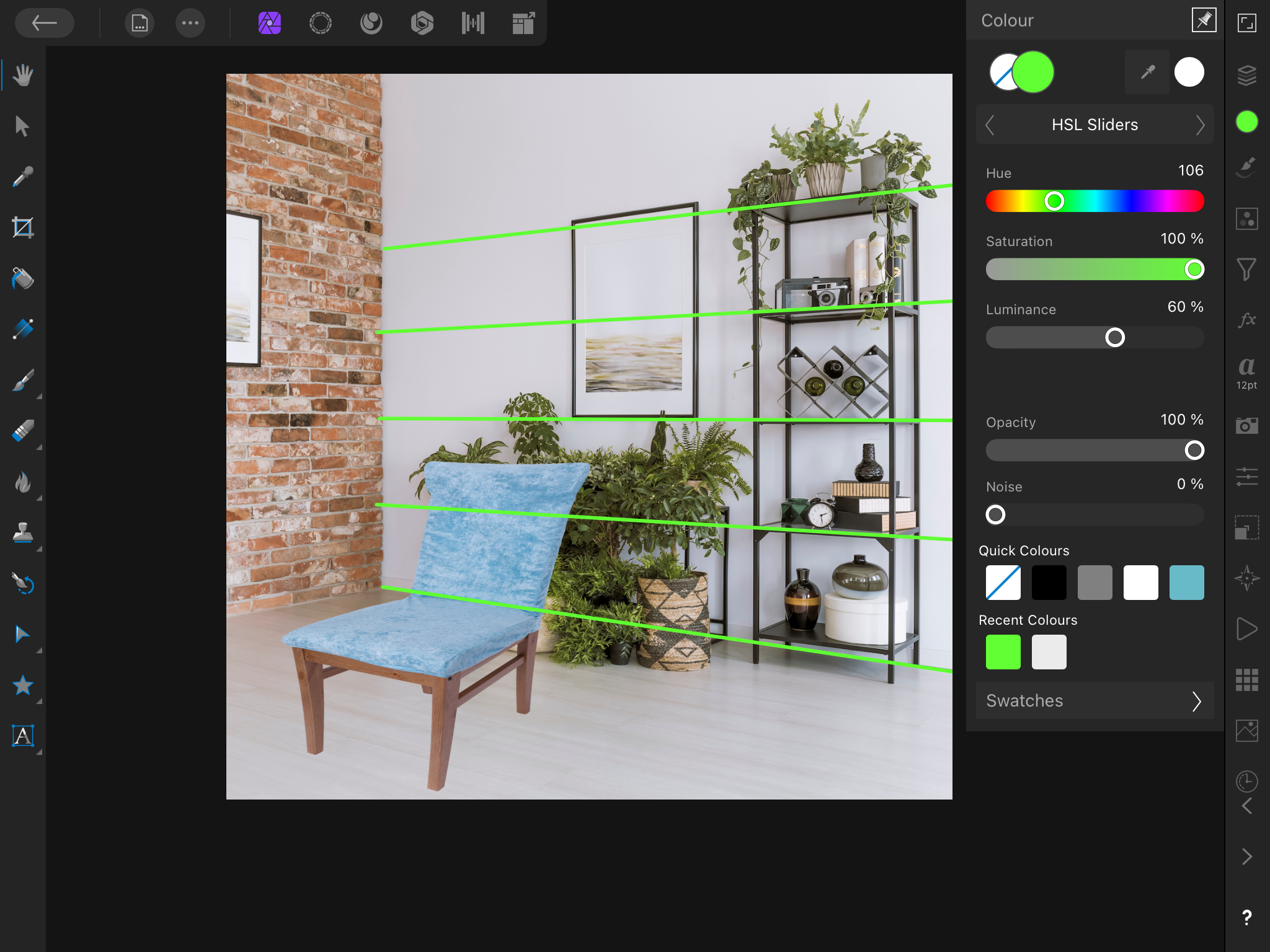 Place photo in background to look real