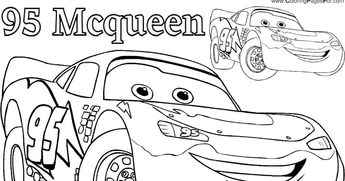 Free lightning mcqueen coloring page rcoloringpagespdf