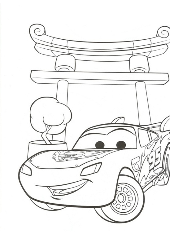 Updated lightning mcqueen coloring pages