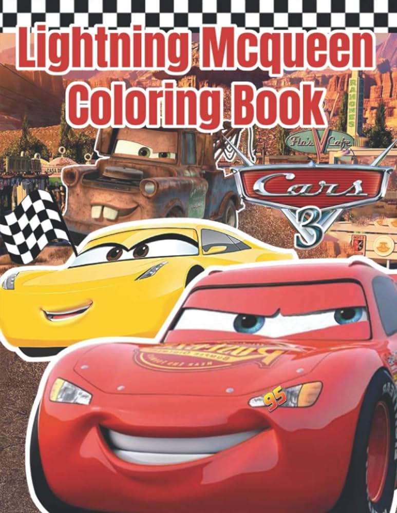 Lightning mcqueen coloring book unique and best quality disney pixar cars coloring color book clipart collection pixar cars coloring book for kids and adult by