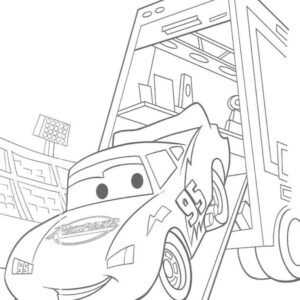 Lightning mcqueen coloring pages printable for free download