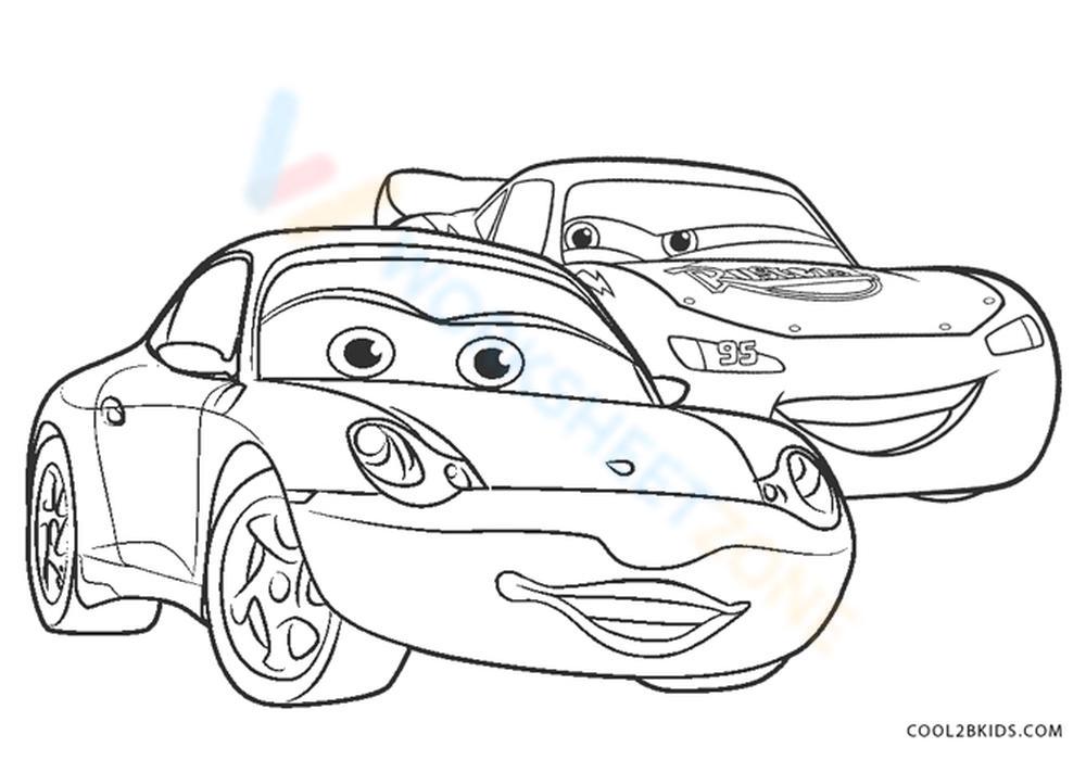 Grade lightning mcqueen coloring page worksheets