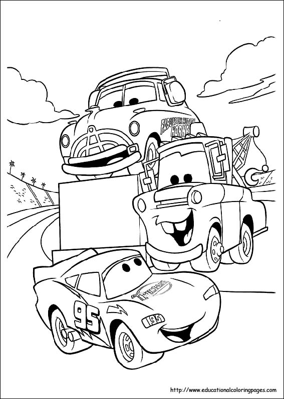 Coloring pages for kids disney cars coloring pages