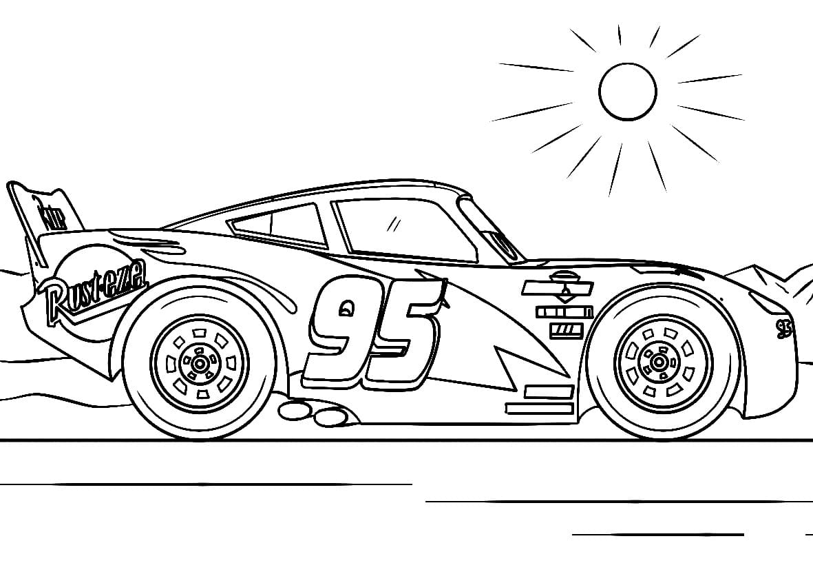 Lightning mcqueen coloring pages