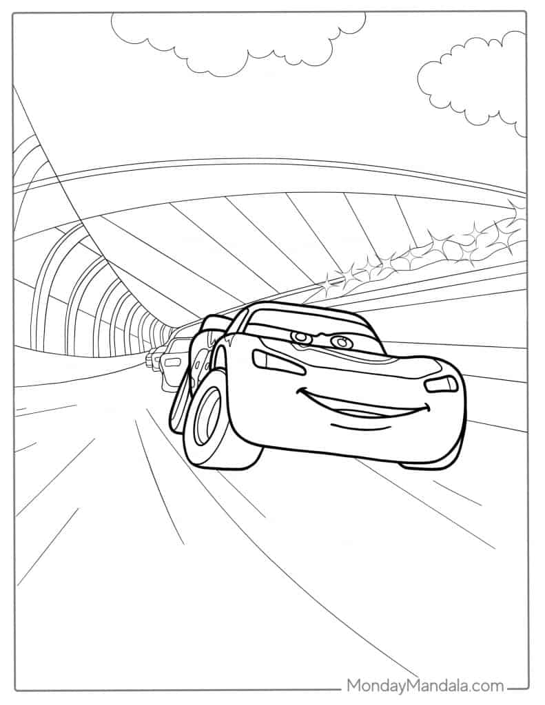 Lighting mcqueen coloring pages free pdf printables