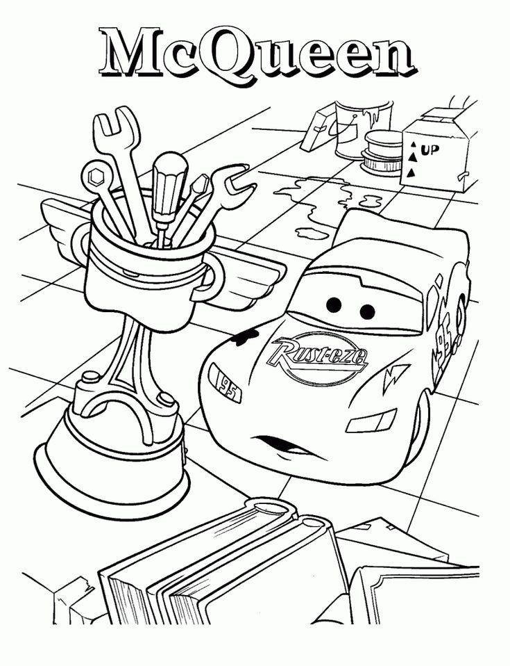 Free printable lightning mcqueen coloring pages for kids