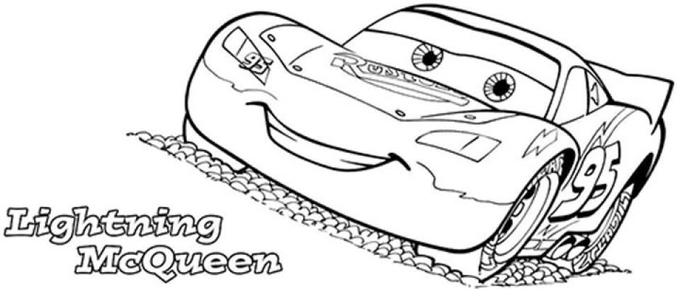 Free printable lightning mcqueen coloring pages