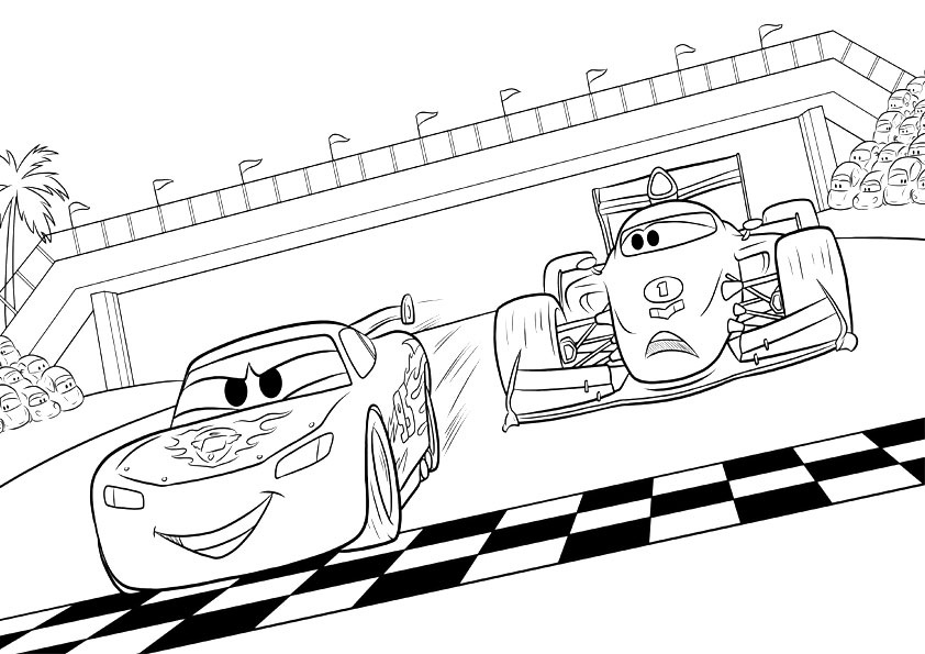 Free printable lightning mcqueen coloring pages for kids