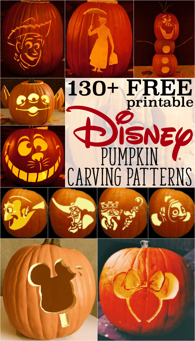Disney pumpkin stencils over printable pumpkin patterns
