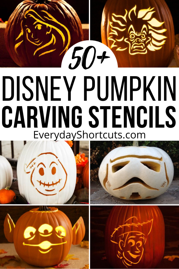 Disney pumpkin carving stencils