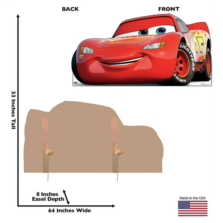 Lightning mcqueen disneypixar cars cardboard stand