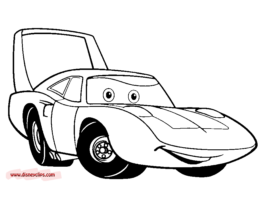 Disney pixars cars coloring pages