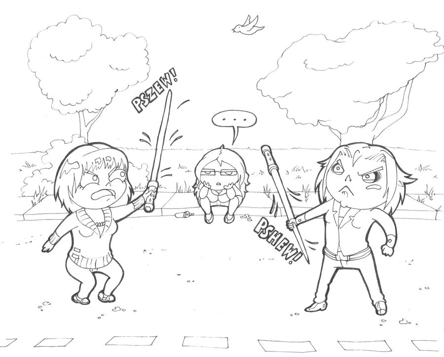 Lightsaber coloring page by kaekymeetbunz on