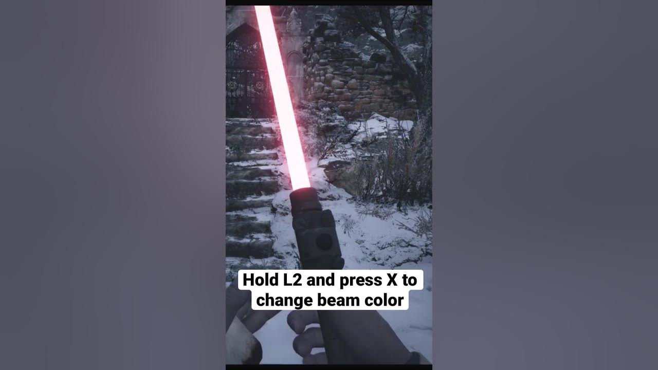 How to change lightsaber color in resident evil village