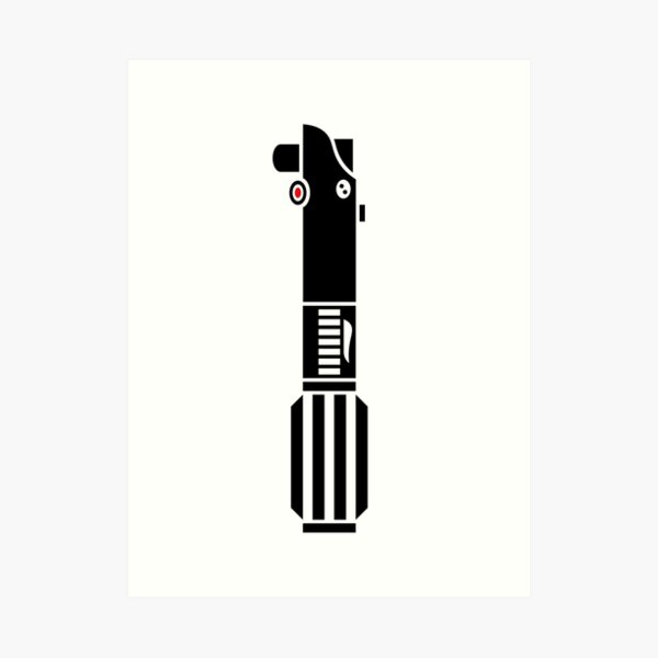 Lightsaber hilt art print for sale by voxdelnara