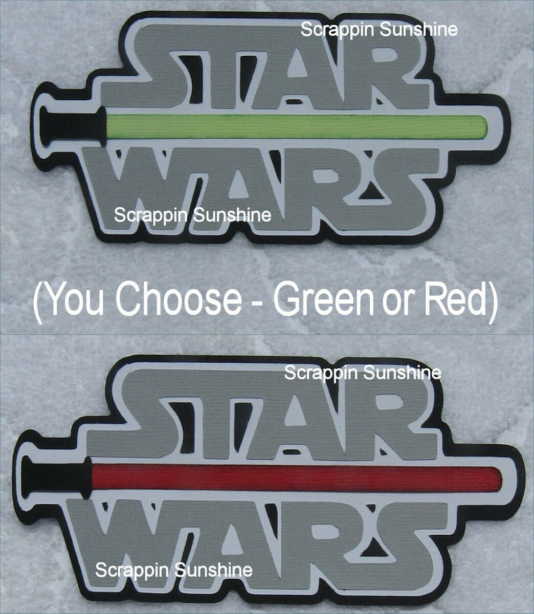Star wars disney die cut title