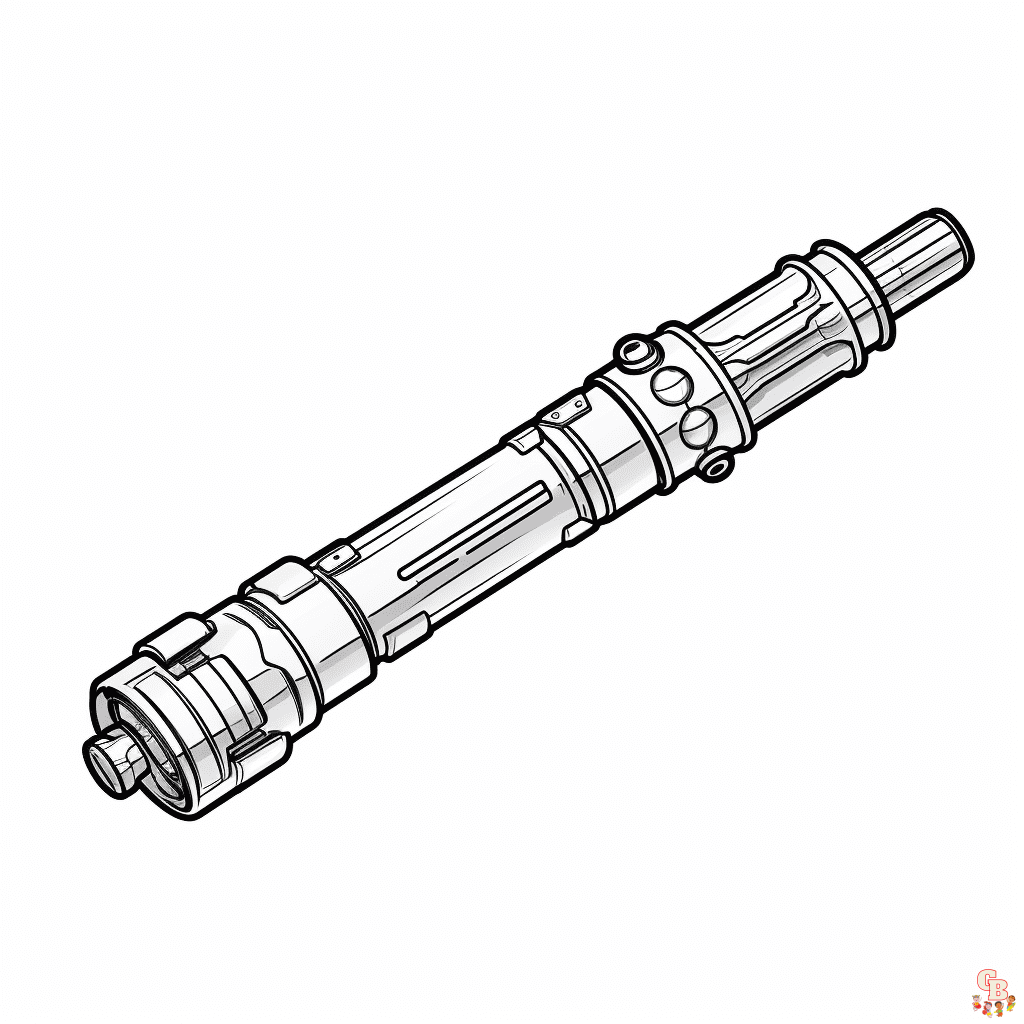 Printable lightsaber coloring pages free for kids and adults