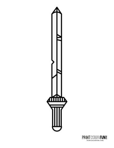 Epic sword drawings clipart fun learning activities for young knights at