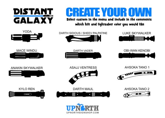 Jedi master with lightsaber and name personalized vinyl decal