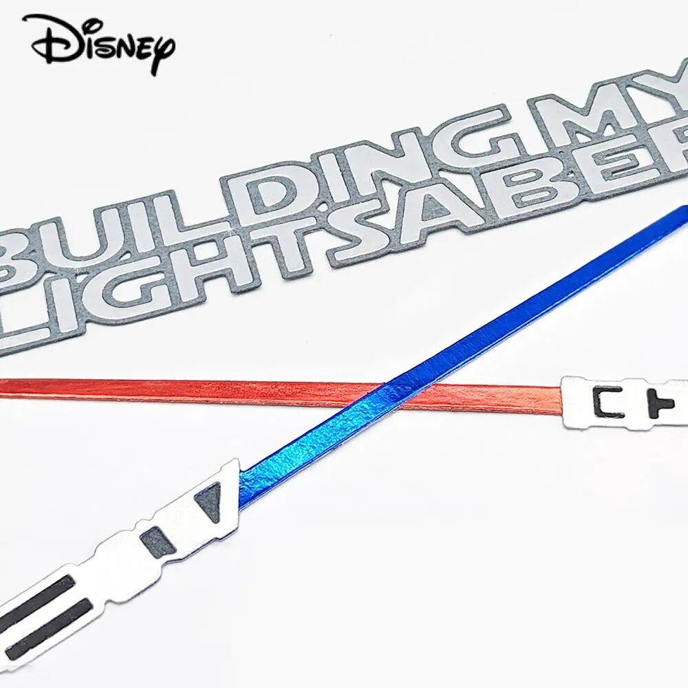 Building my lightsaber words metal cutting dies disney movie stencils for diy scrapbook paper cards embossed decorative crafts