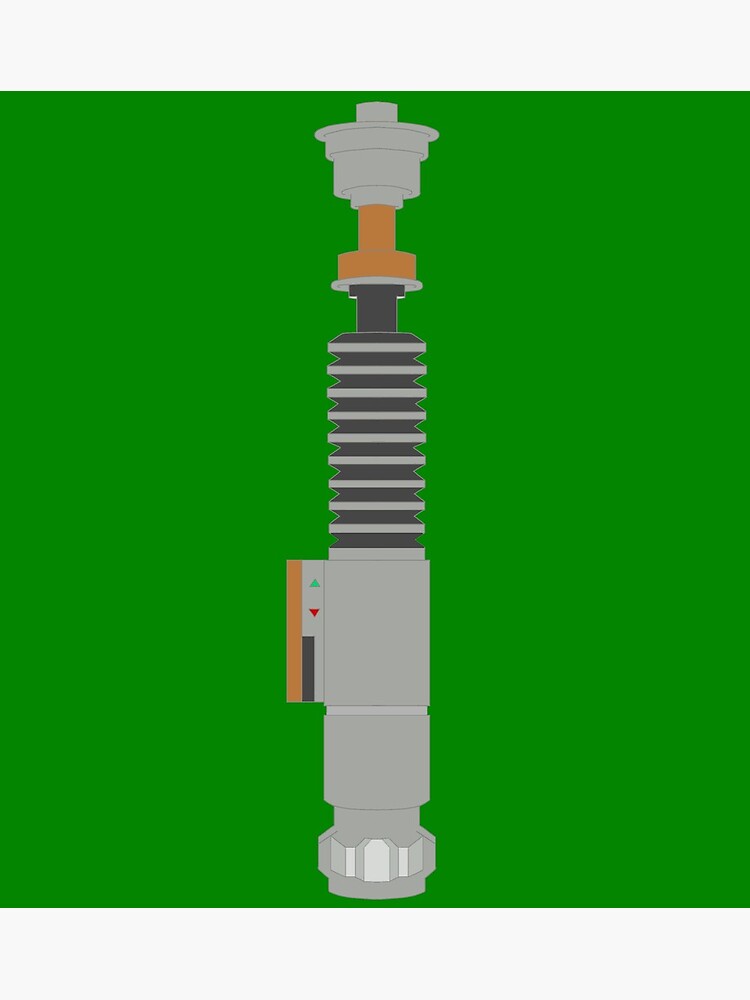 Luke lightsaber hilt art print for sale by immelissasavin