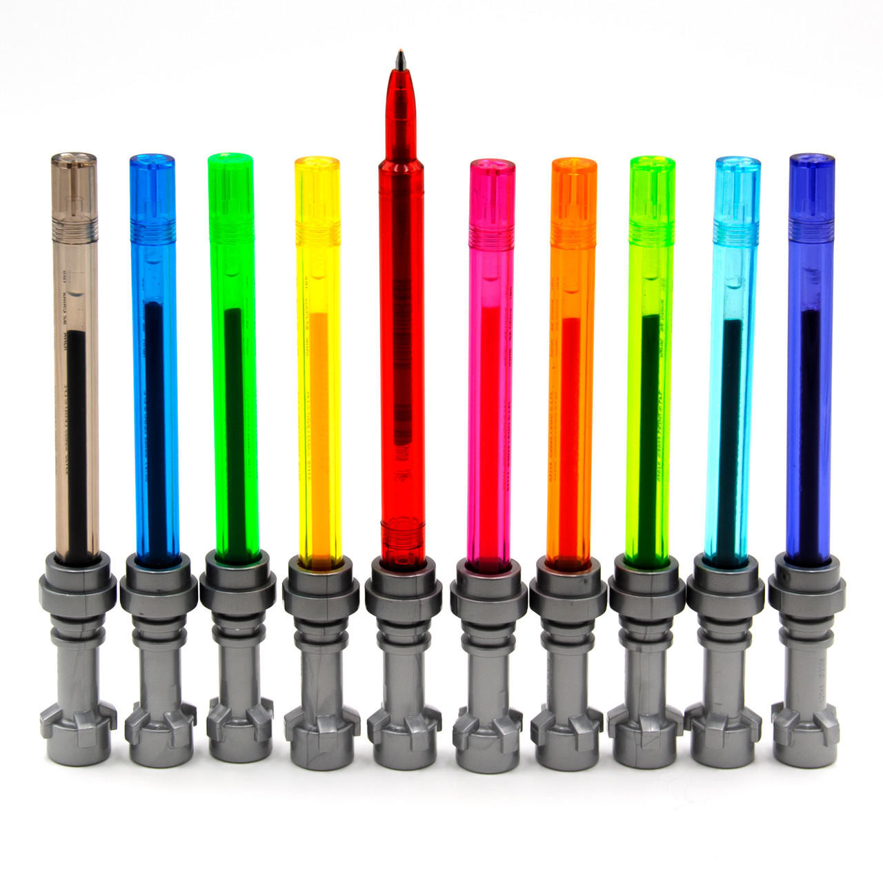 Lego star warsï lightsaberï gel pens assorted lours pack of cass art