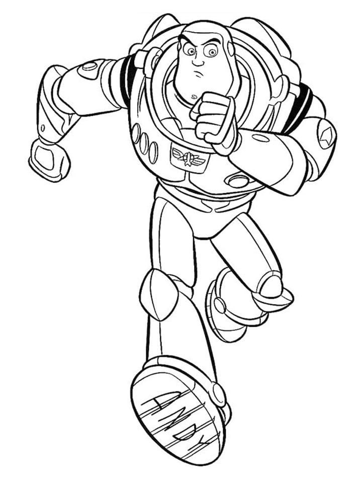 Buzz lightyear for kids coloring page