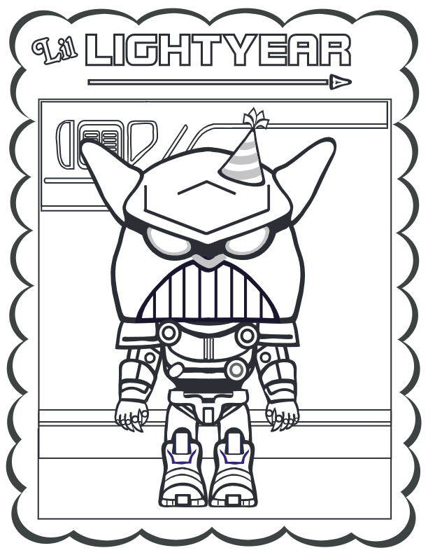 Lil lightyear coloring page