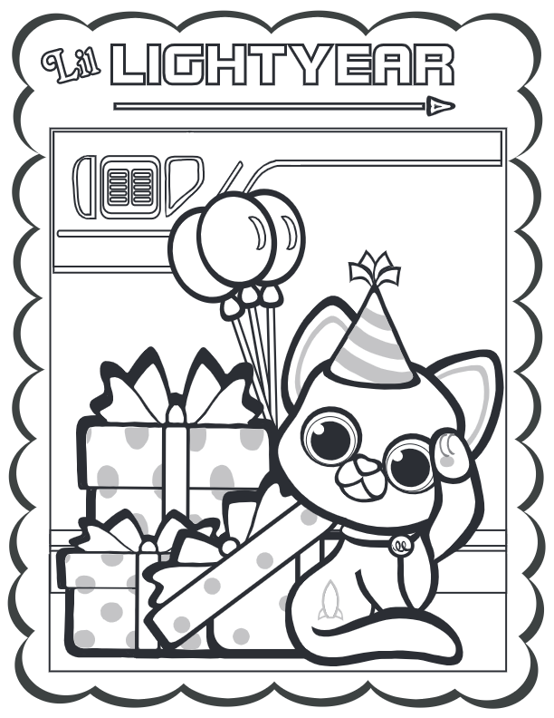 Lil lightyear coloring page
