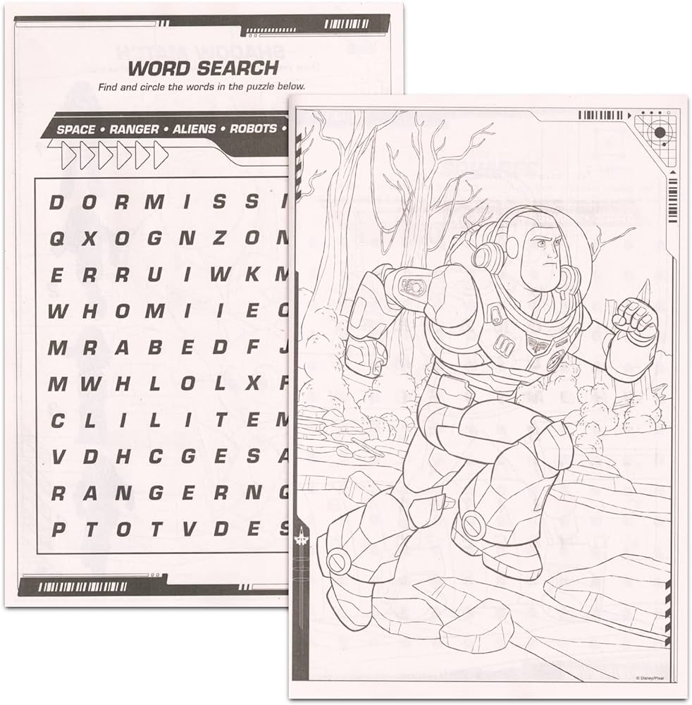 Disney lightyear coloring book for kids