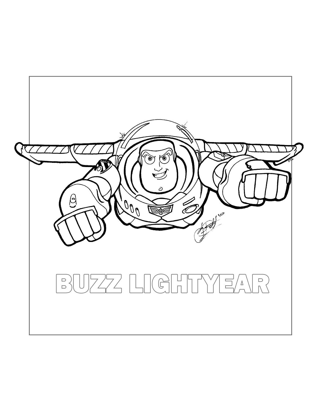 Buzz lightyear pages â printable pages