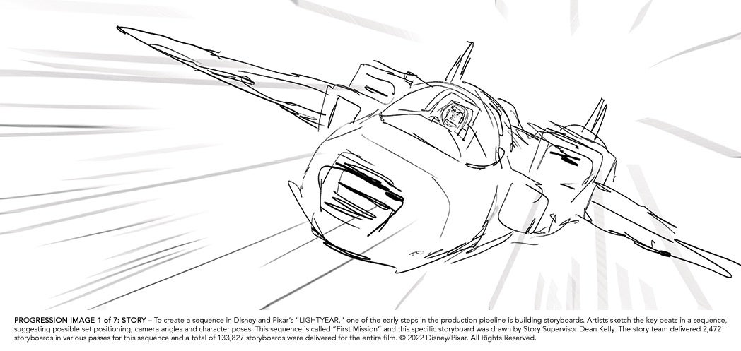 Slideshow lightyear visual progression of the pixar animated film