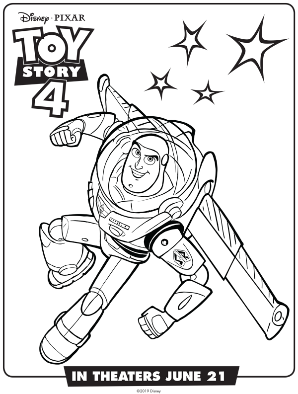 New toy story free coloring sheets