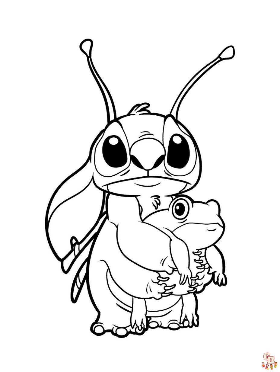 Stitch coloring pages