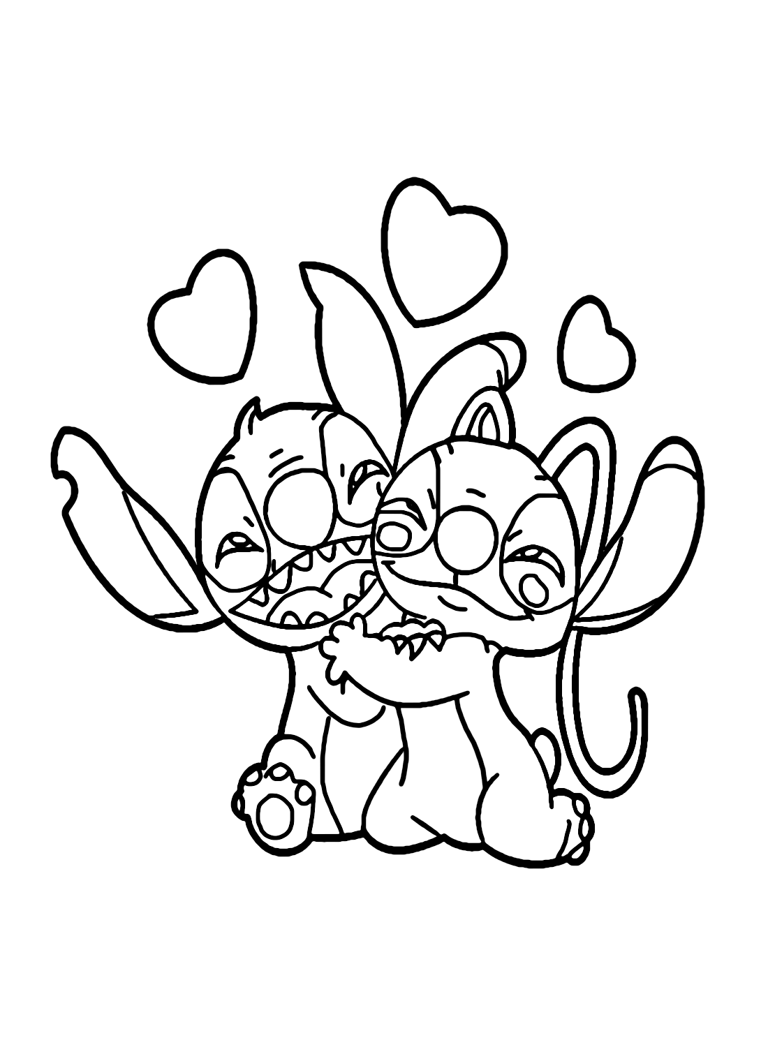 Stitch coloring pages