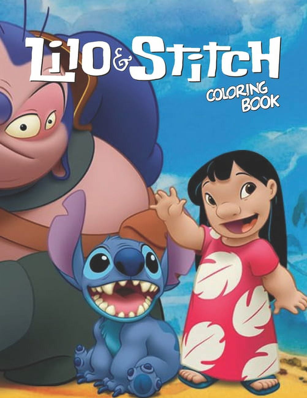 Lilo stitch coloring book a fantastic lilo stitch christmas coloring book for kids to relax and relieve stress paperback