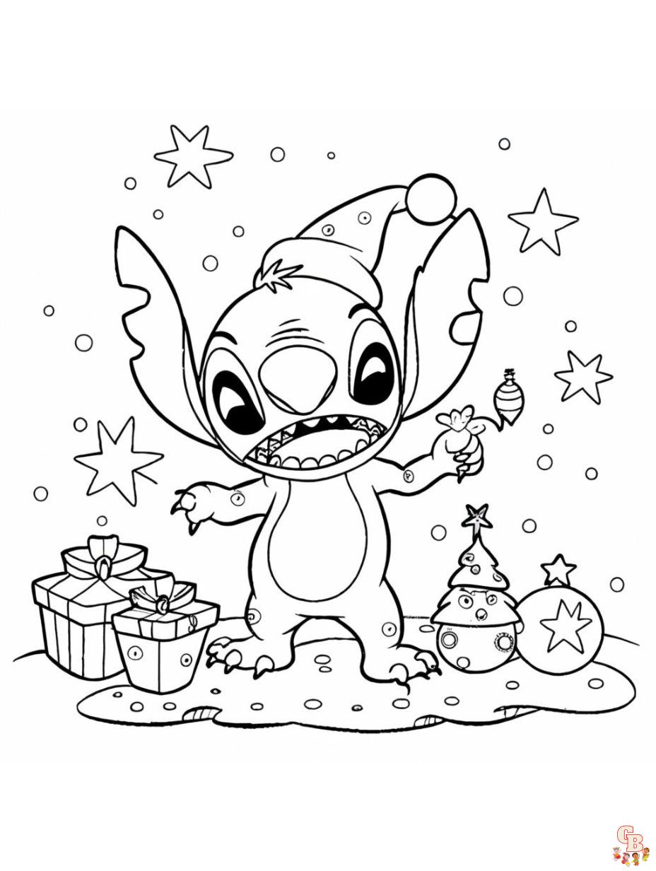 Stitch coloring pages