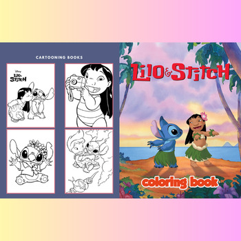 Lilo and stitch coloring pages for kids girls boys teens and adults pdf