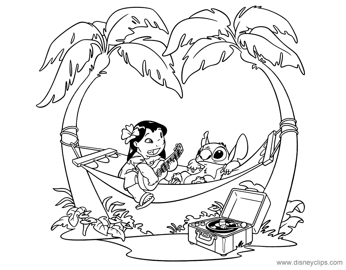 Lilo and stitch coloring pages