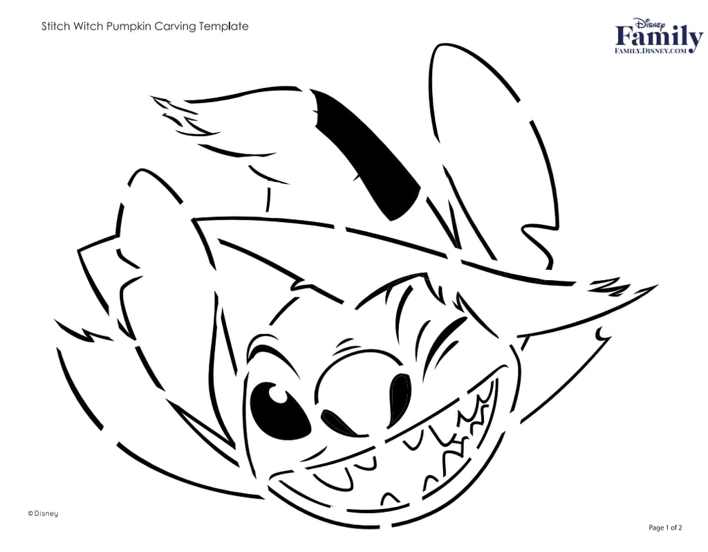 Free disney pumpkin stencils smart living