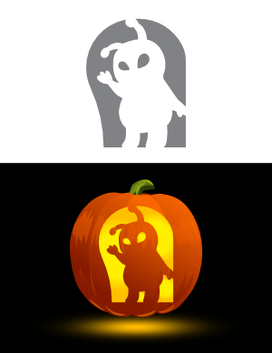 Free printable cute pumpkin stencils page