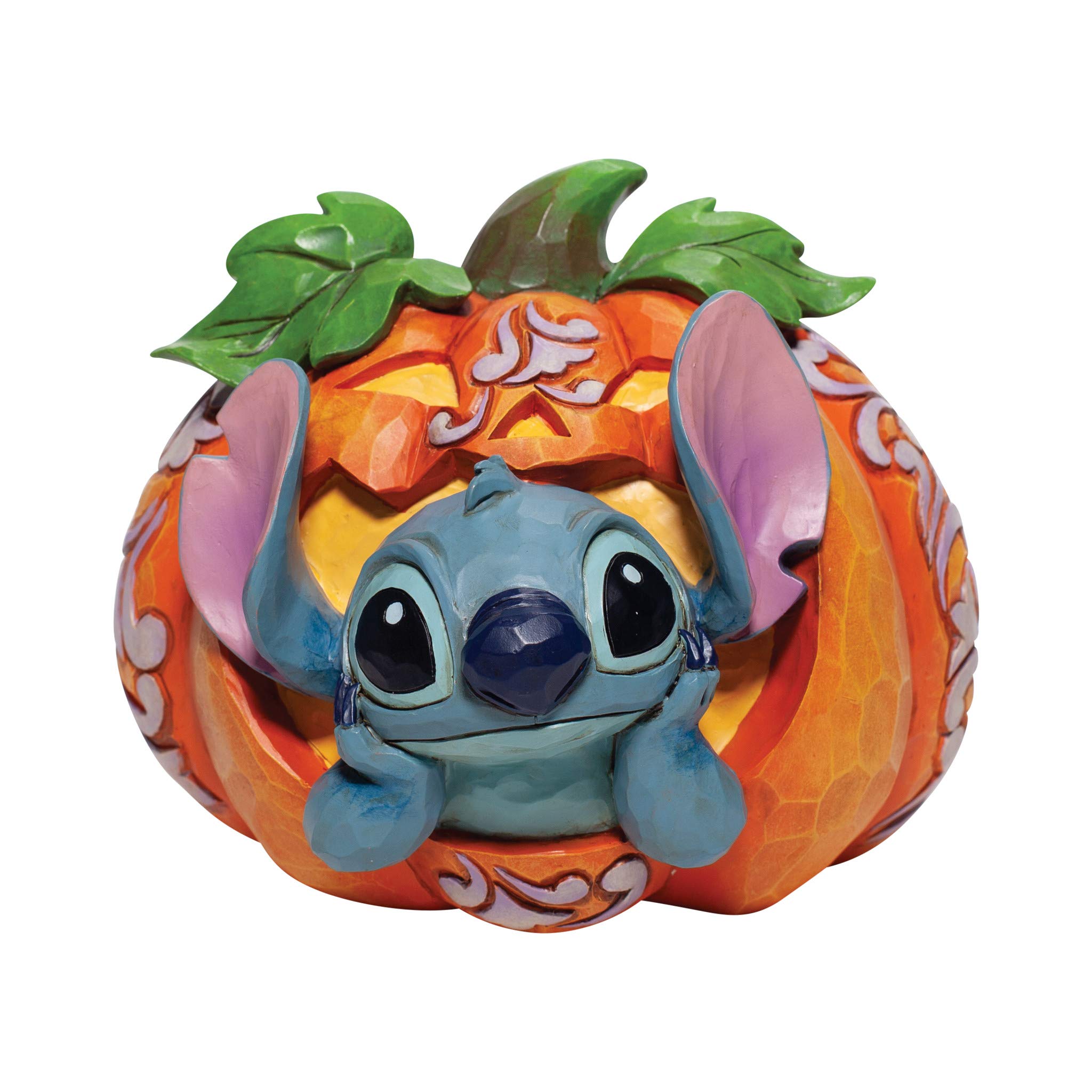 Enesco jim shore disney traditions lilo and stitch jack olantern figurine inch multicolor home kitchen