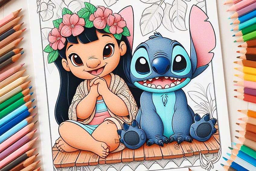 Lilo and stitch coloring pages